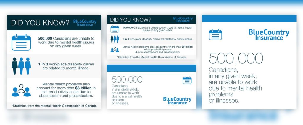 Blue Country Insurance collage of social media posts