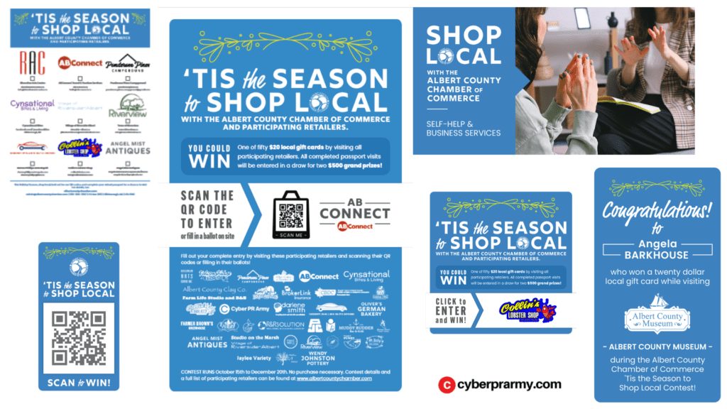 Shop Local marketing collage