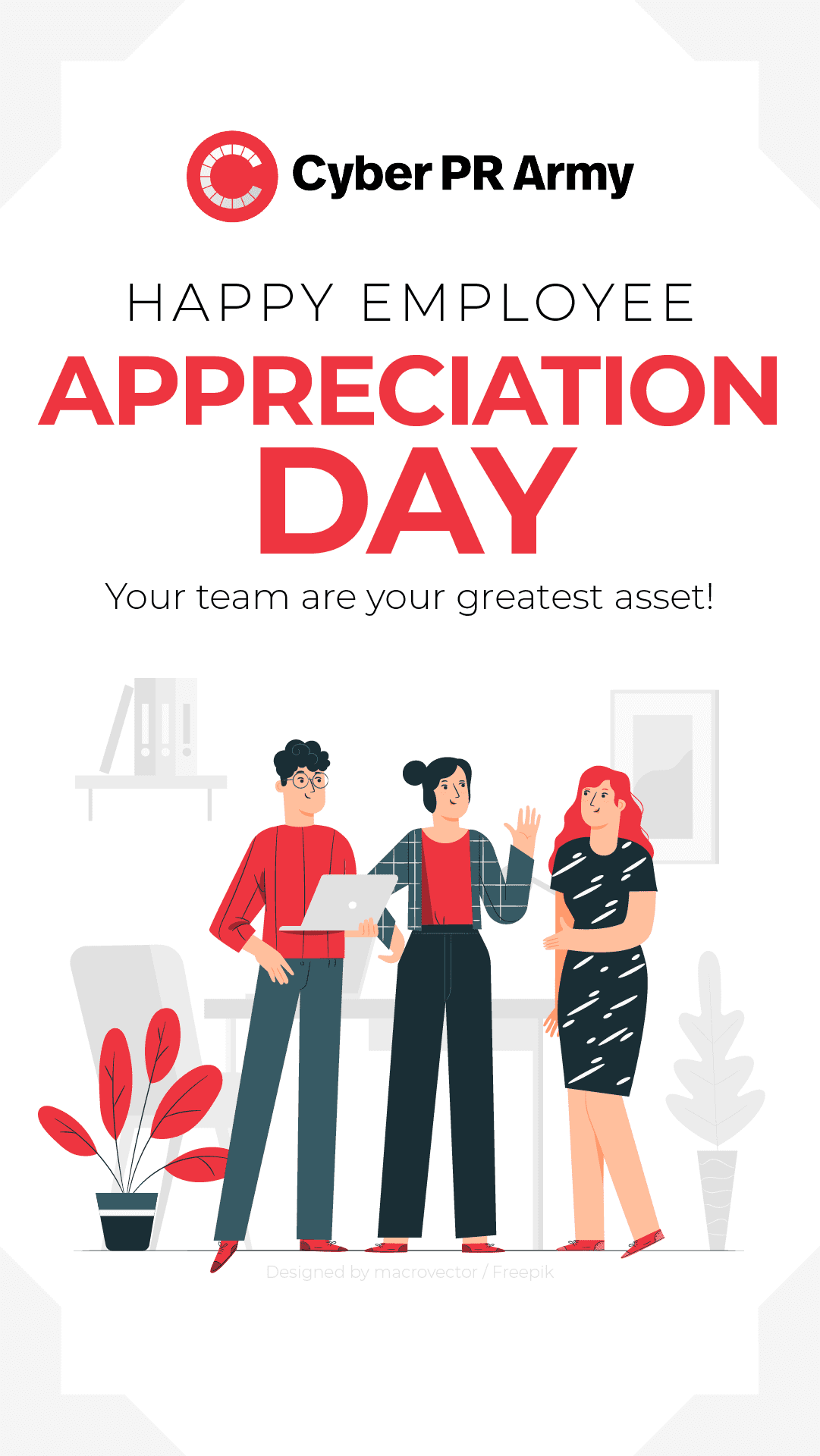 Happy employee appreciation day - your team are your greatest asset!