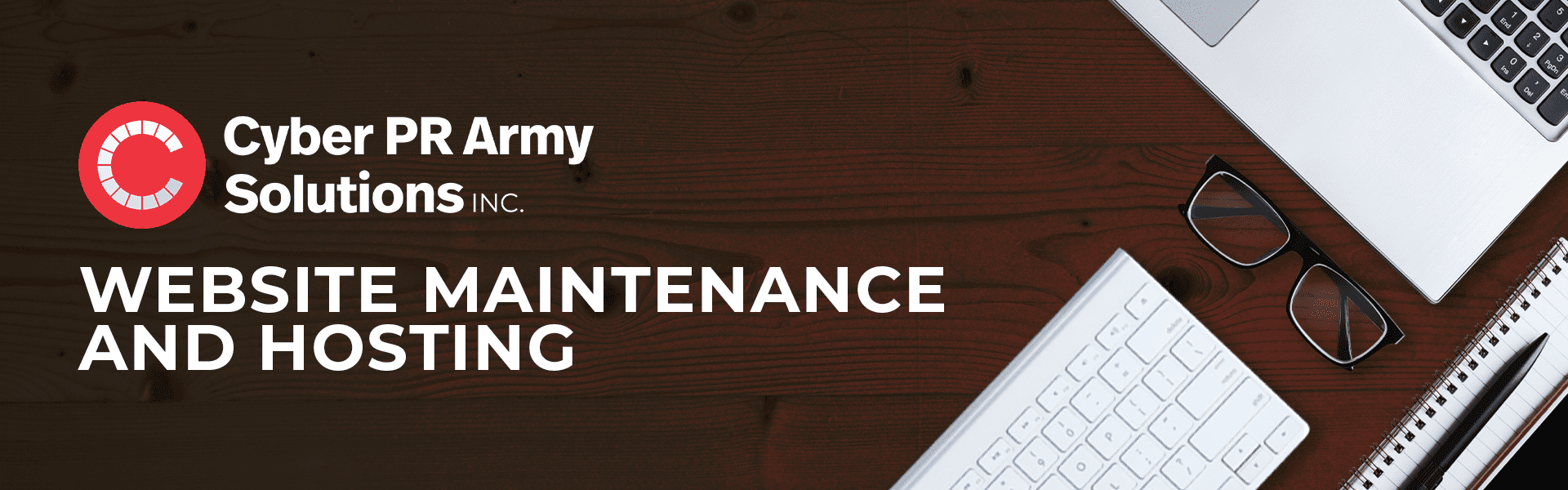 Website Maintenance and Hosting header graphic