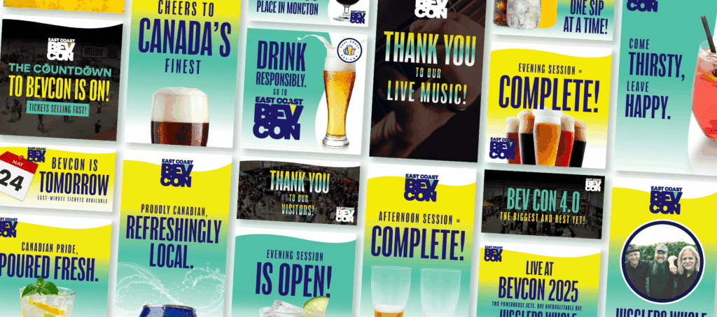 BevCon collage of social media posts