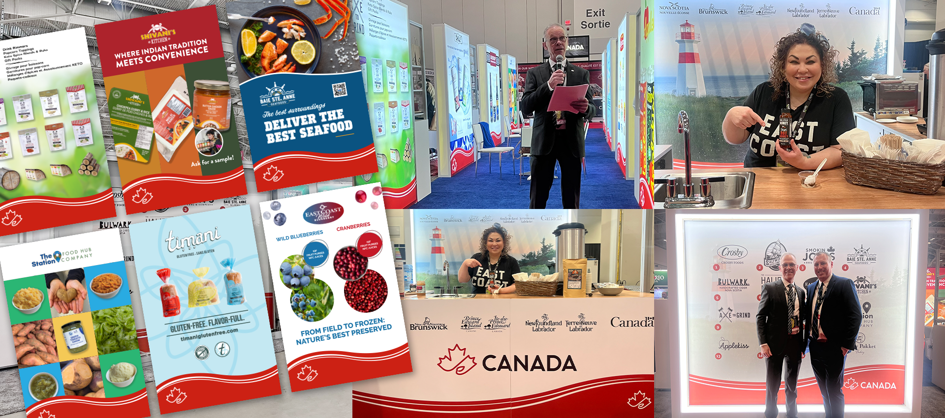SIAL 2025 collage of photos and booth designs