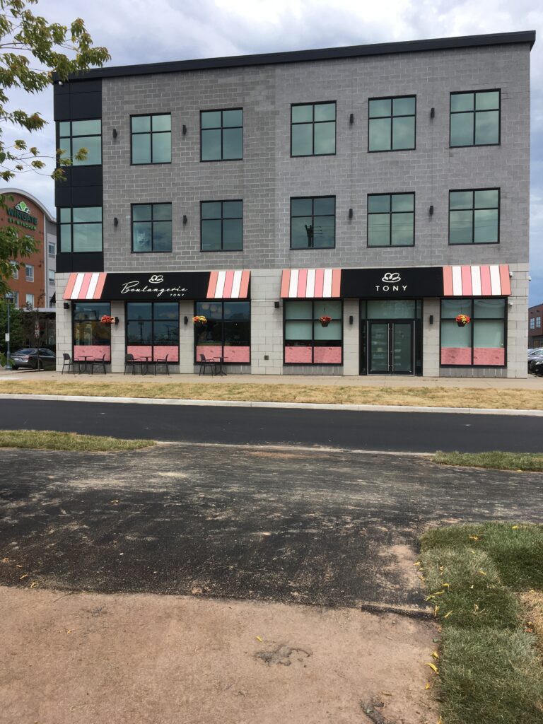 Window film installed at Boulangerie Tony