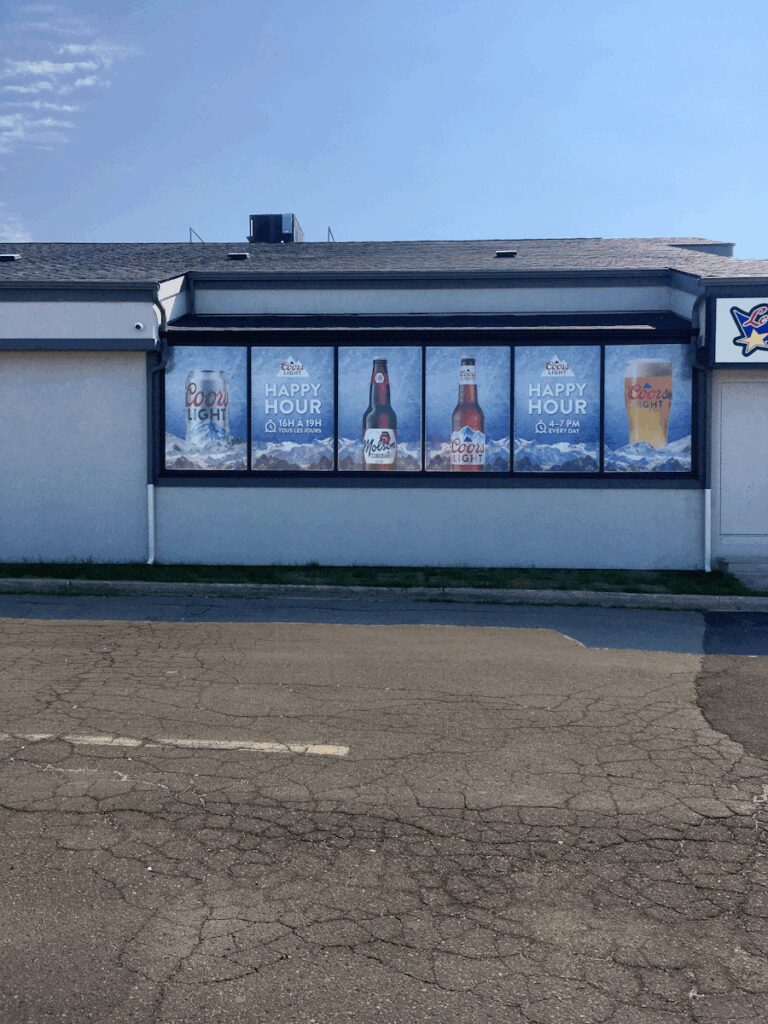Pub 1755 window film installation